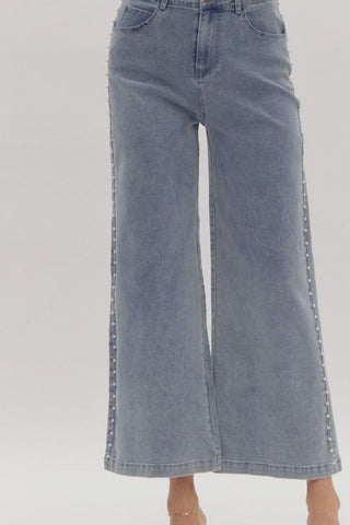 Pearl Detail Pants