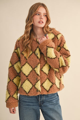 Diamond Pattern Sherpa