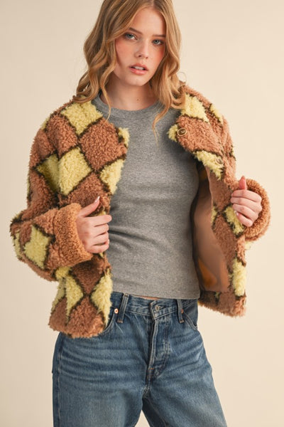 Diamond Pattern Sherpa
