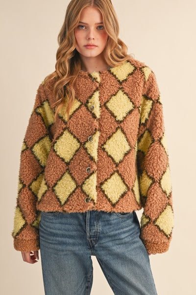 Diamond Pattern Sherpa