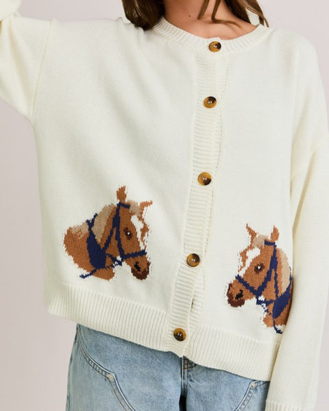 Horse Graphic Cardigan