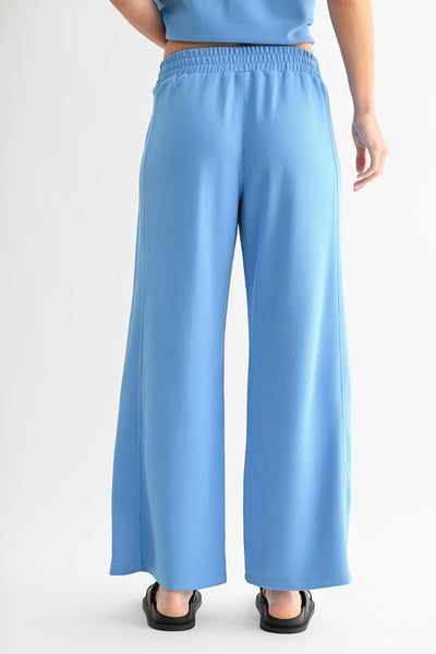 Luxe Ribbed Wide Leg Pants