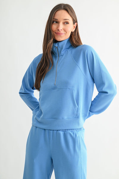 Luxe Ribbed Quarter  Zip