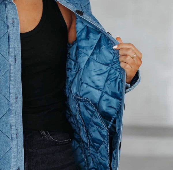 Quilted  Shirt Jacket
