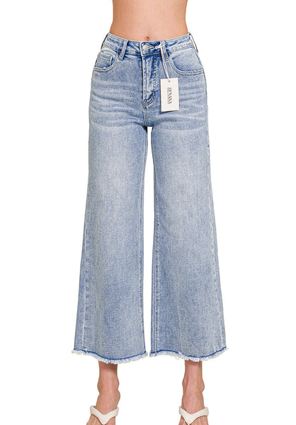 Zenana Wide Leg Crop
