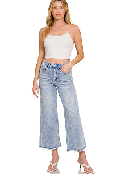 Zenana Wide Leg Crop