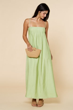 Pleated Detail Maxi Dress