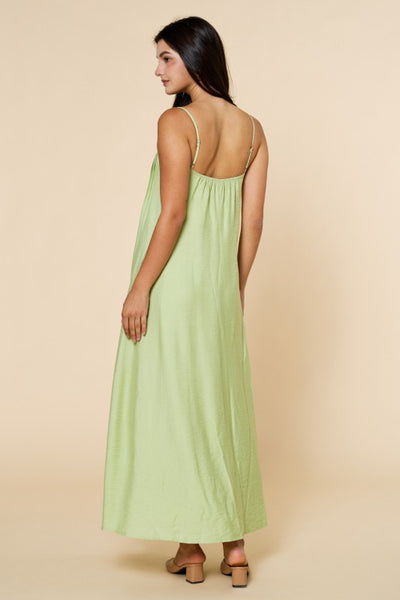 Pleated Detail Maxi Dress