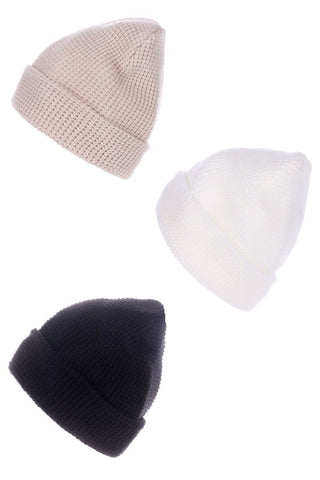 Waffle Knit Beanie