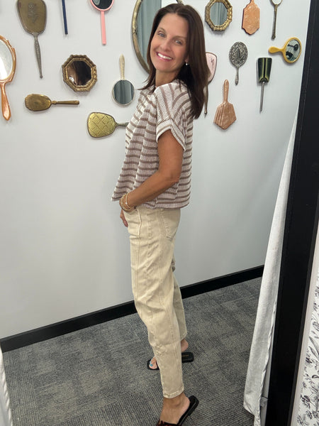 Ribbed Striped Top