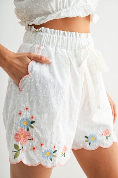 Floral Embroidered Set