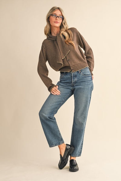 Scarf Sweater Cardigan