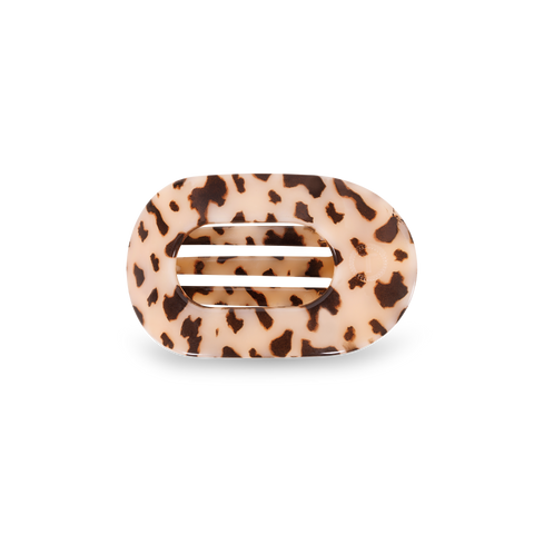 Round Flat Hair Clip | Small | Blonde Tortoise