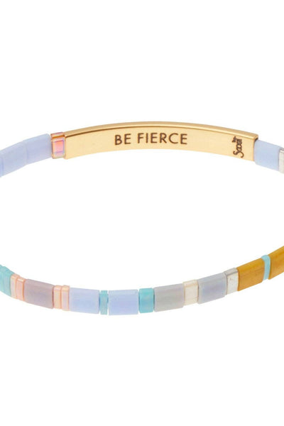 Good Karma Miyuki Bracelet | Be Fierce - Lavender/Gold