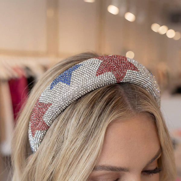 Pave Star Rhinestone Headband