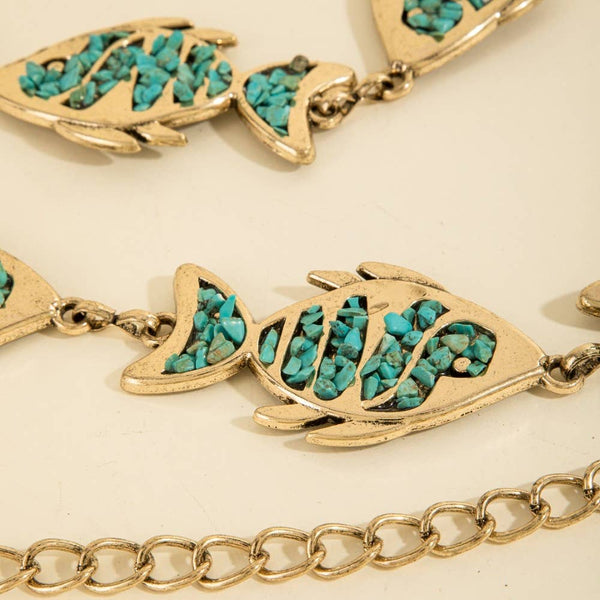 Stone Fish Chain Belt