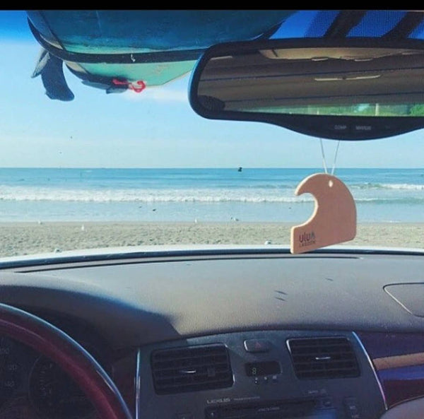 White Mini Wave Air Freshener- Coconut Surf Scent