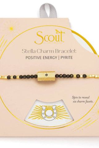 Stella Bracelet - Positive Energy/Pyrite/Gold