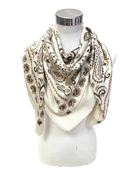 Bandana Scarf: Beige