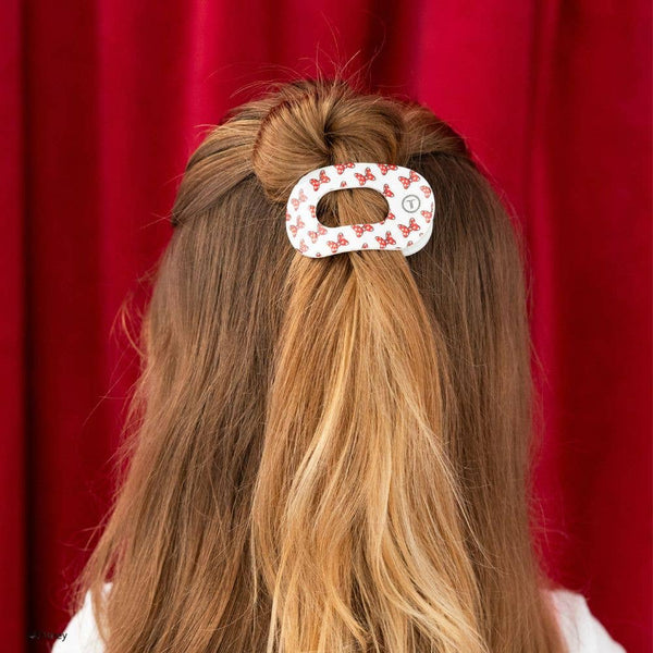 Flat Round Hair Clip | Tiny | Minnie Mouse Loves Her Bows!