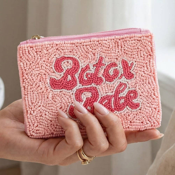Botox Babe Seed Beaded Coin Purse