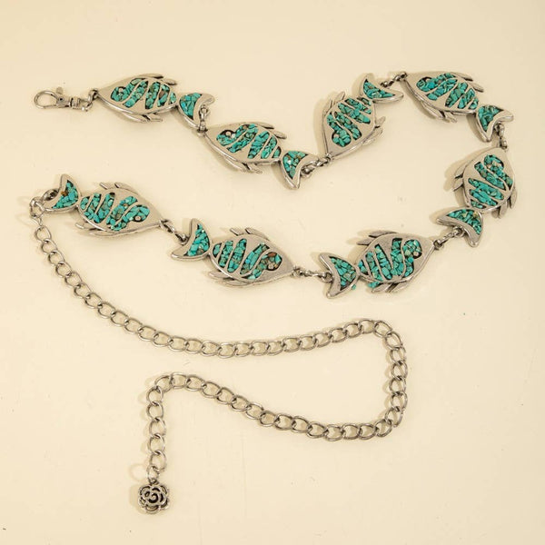 Stone Fish Chain Belt