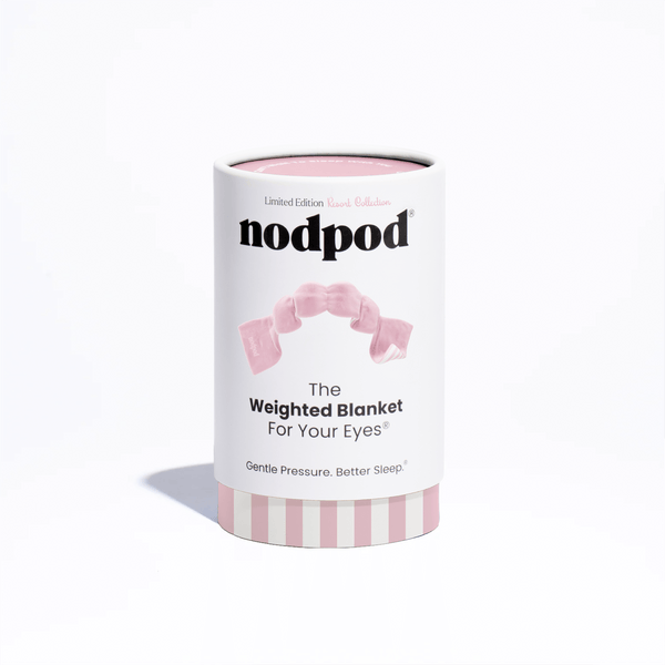 Weighted Sleep Mask - Resort Collection Pink Cabana